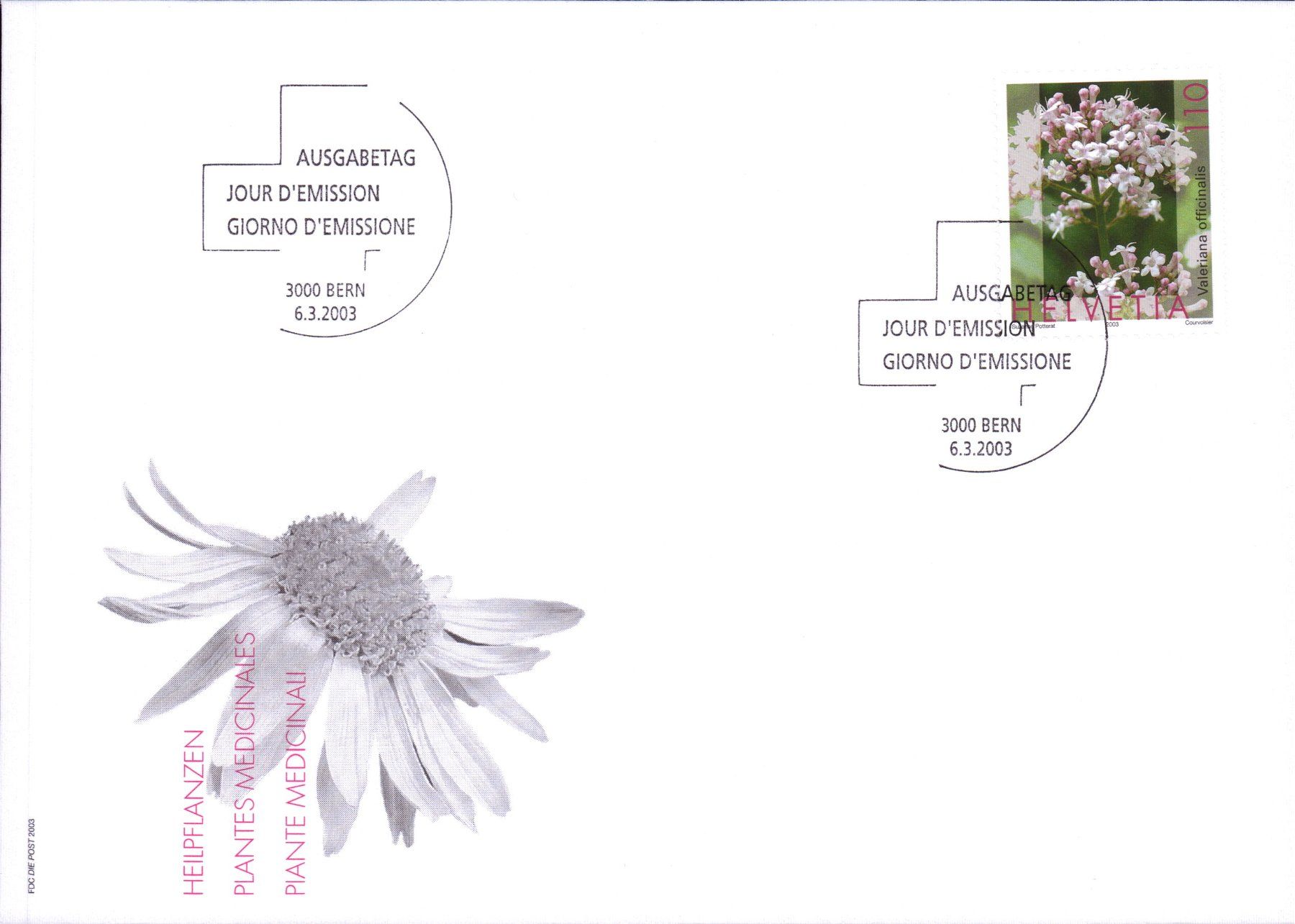 Alle Briefmarken: 2003_7 STK. FDC Heilpflanzen Satz       KW 30.00 – Gebraucht aus Eggersriet von stamp303 4