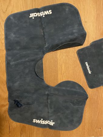Swissair aufblasbares Nackenkissen