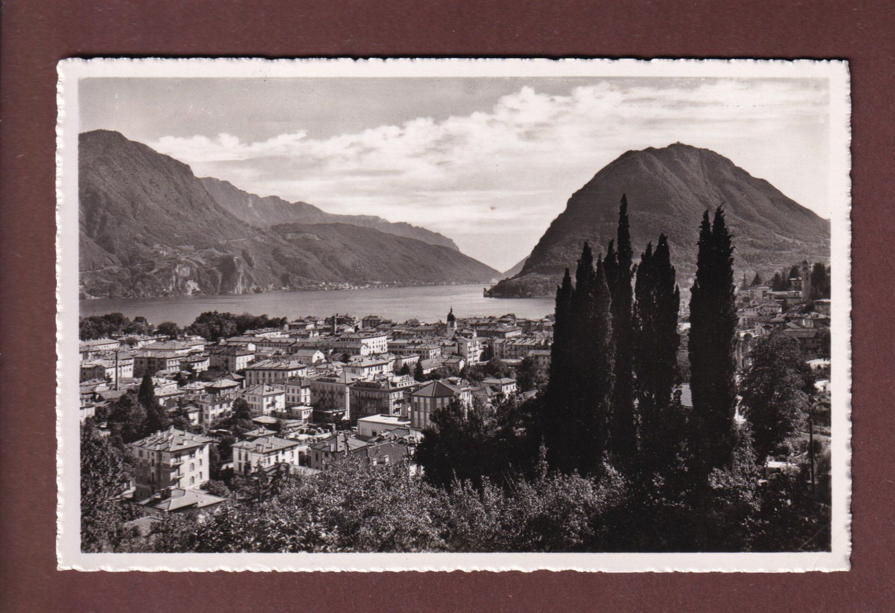 Cartoline postali: LUGANO - Panorama – Usato da Pully venduto da nicecards-shop