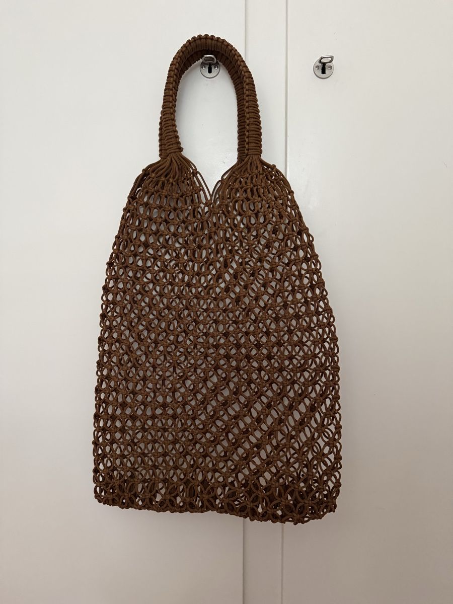 Sacs: Woven Mesh Handbag in Brown – Never Used – Neuf avec emballage d'origine à Zürich par eve_m2gr
