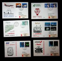 SUISSE POSTE AÉRIENNE 6 VOLS  1977-1981 /U307