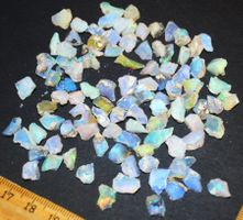 Mineralien Set- L-6755 – 100 Äthiopischer Feuer Opal roh 3-9