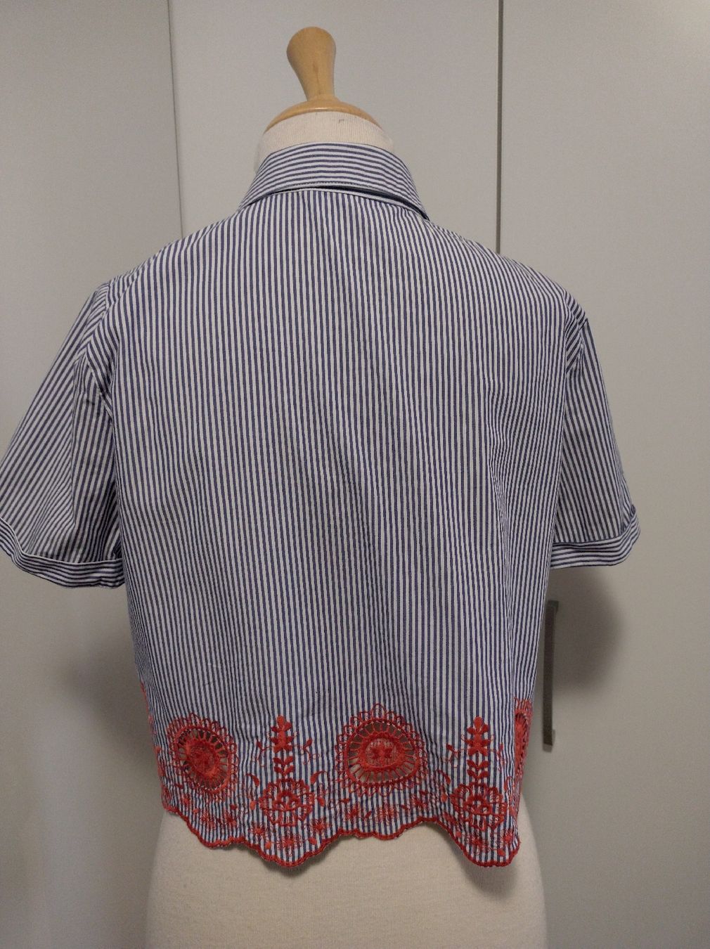 Zara Camicette: Zara Basic Bluse, Grösse S, gestreift mit Spitze! – Usato da Siebnen venduto da greenpingu 3