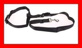Joggingleine Hundeleine SCHWARZ BLACK Sportleine Bauchleine
