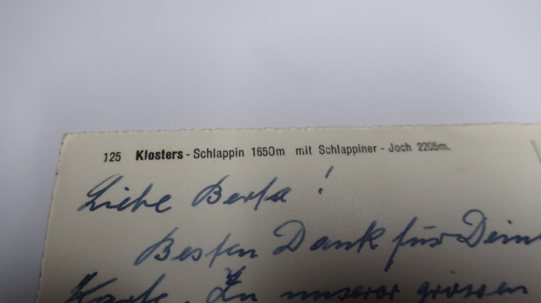 Ansichtskarten: Klosters Schlappin 1952 – Gebraucht aus Cormoret von Pascalll2001 5