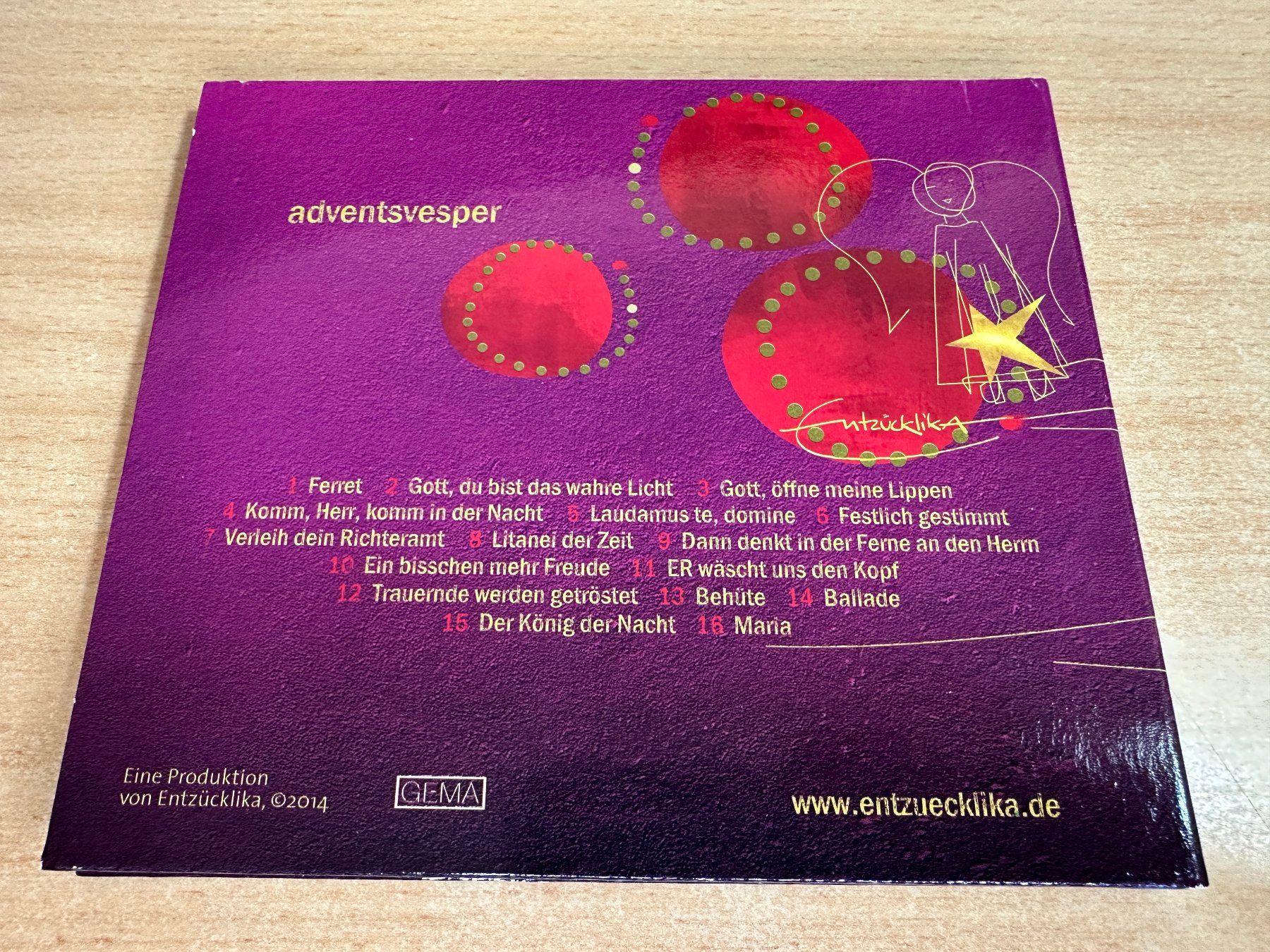 CD: K0 Entzücklika - Adventsvesper – Usato da Rikon im Tösstal venduto da Alpenmutz 1
