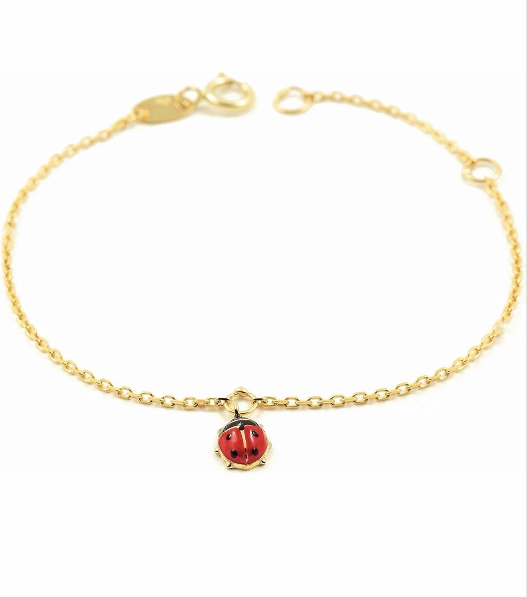 Armbänder & -reifen:  Marienkäfer 9K Gelbgold Armband  – Neu und originalverpackt aus Hemmental von MeinGold1