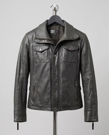Veste cuir femme — bon état — taille M