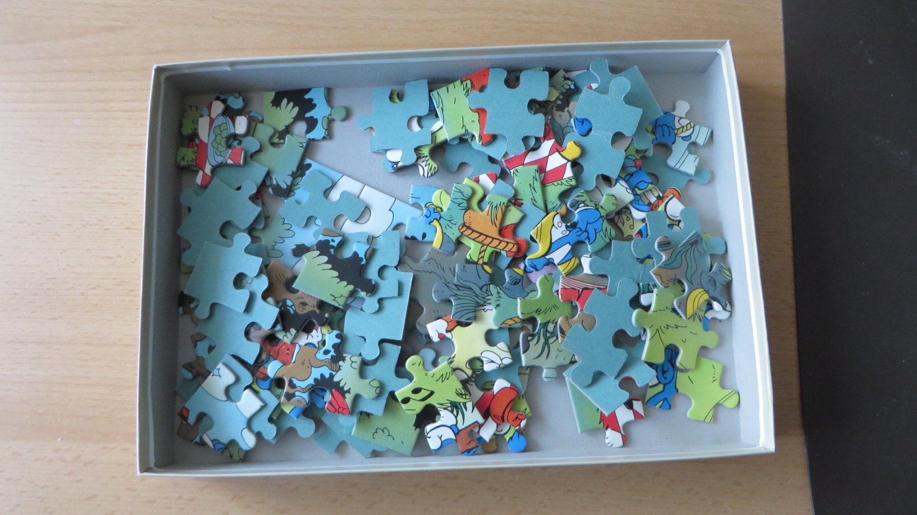 Ravensburger Puzzles: Puzzle Ravensburger 100 Schlumpfe – Gebraucht aus Bremgarten b. Bern von Poirette52 1