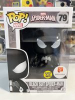 Funko POP! Marvel Black Suit Spider-Man Limitée GITD