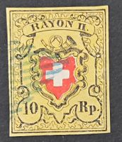 Rayon II, 10 Rp. Gelb - Top für Sammler!
