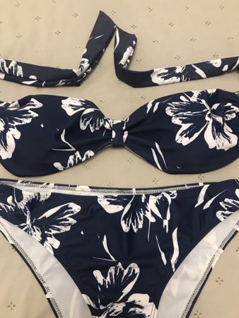 Neuer Sommer Bikini, blau/weiss, Gr. L ( wie Gr.M)