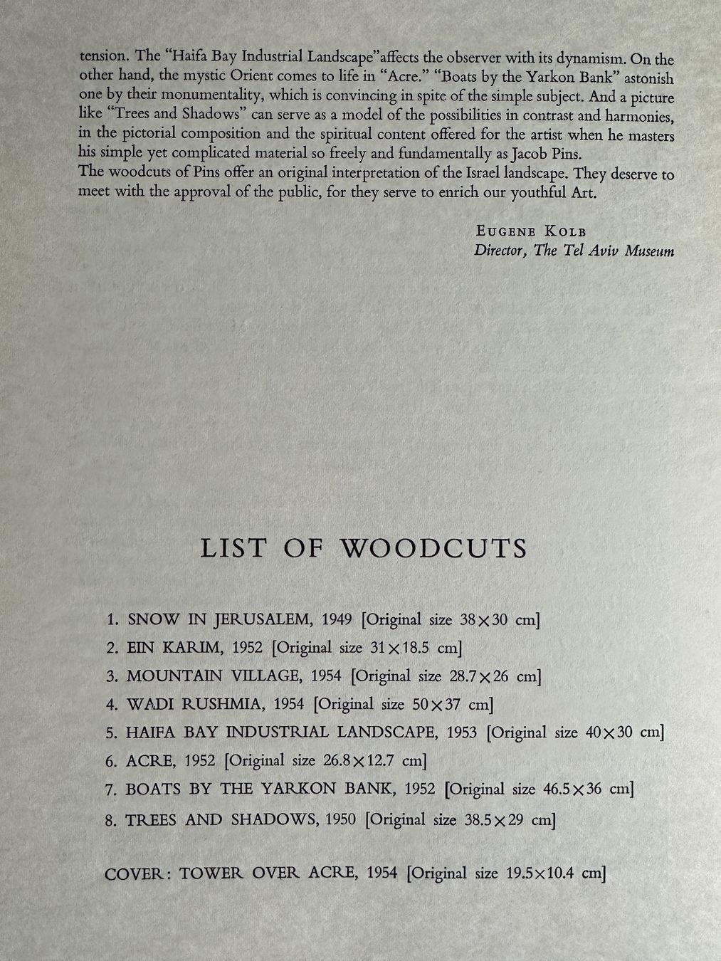 Libri: Jacob Pins: Landscape. (Woodcuts) – Usato da Zürich venduto da allp 6