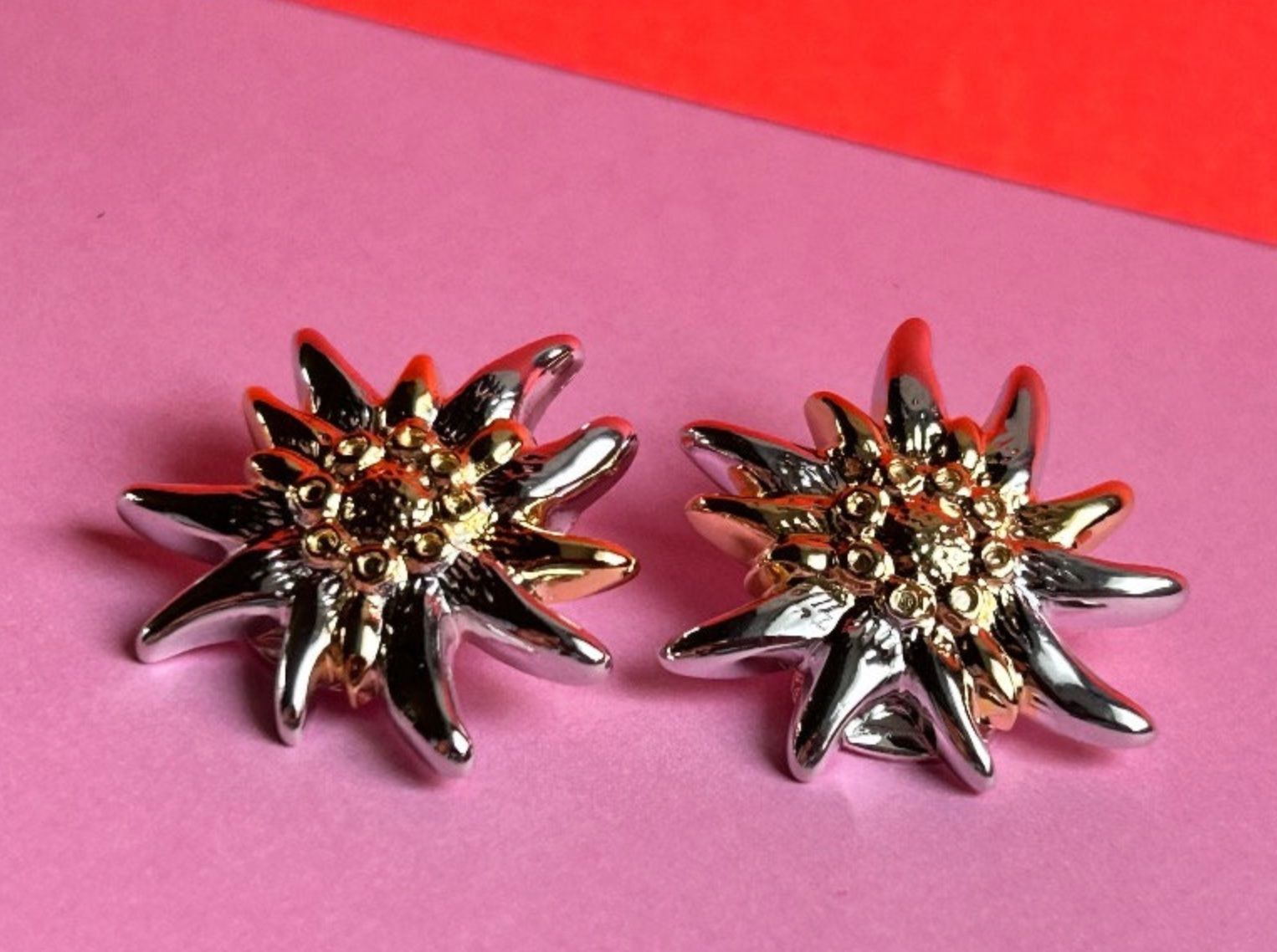 Edelweiss Orecchini pendenti & Orecchini a lobo: Ohrenclipe Edelweiss (Silber) – Usato da Dittingen venduto da Bellevista 5