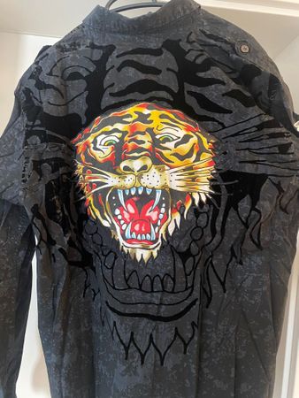 Ed Hardy Hemd mit Tigerprint, selten getragen, Grösse XL