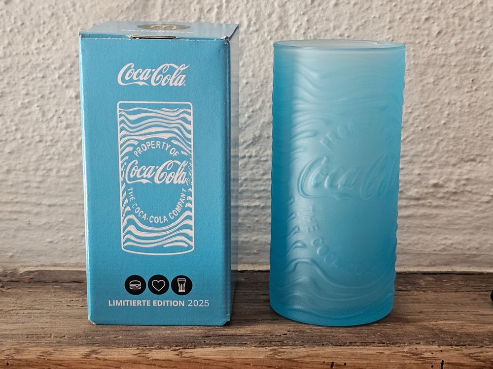 MC DONALD'S COCA Cola 20 Jahre Coca-Cola Gläser Gold 2025 Neu OVP EUR 1