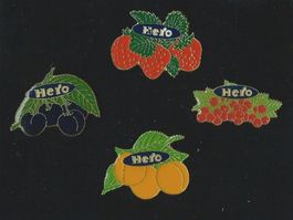 4 Hero Früchte Pins