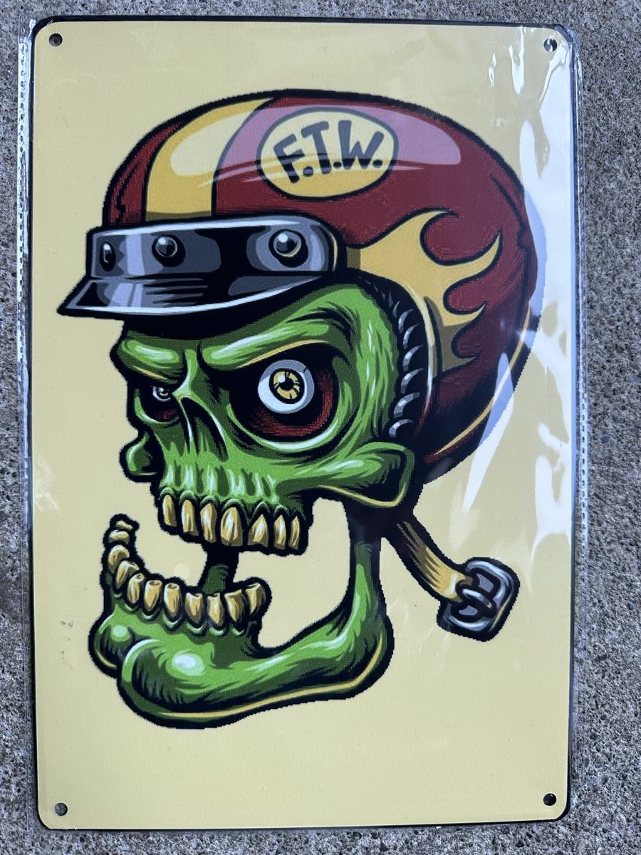 Insegne: Ftw skull schädel biker – Nuovo (secondo la descrizione) da Reinach AG venduto da rares75