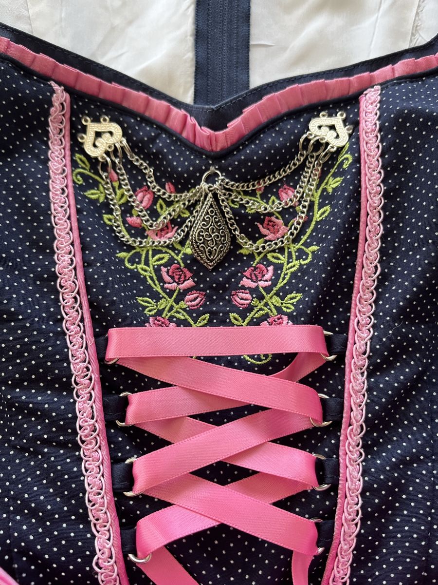 Vestiti: Dirndl Spieth & Wensky Gr. 36, dunkelblau/pink – Usato da Zürich venduto da SimiWen 3