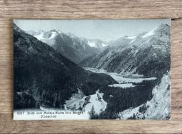 Ansichtskarte „Blick vom Maloja-Kulm in‘s Bergell(Casaccia)“