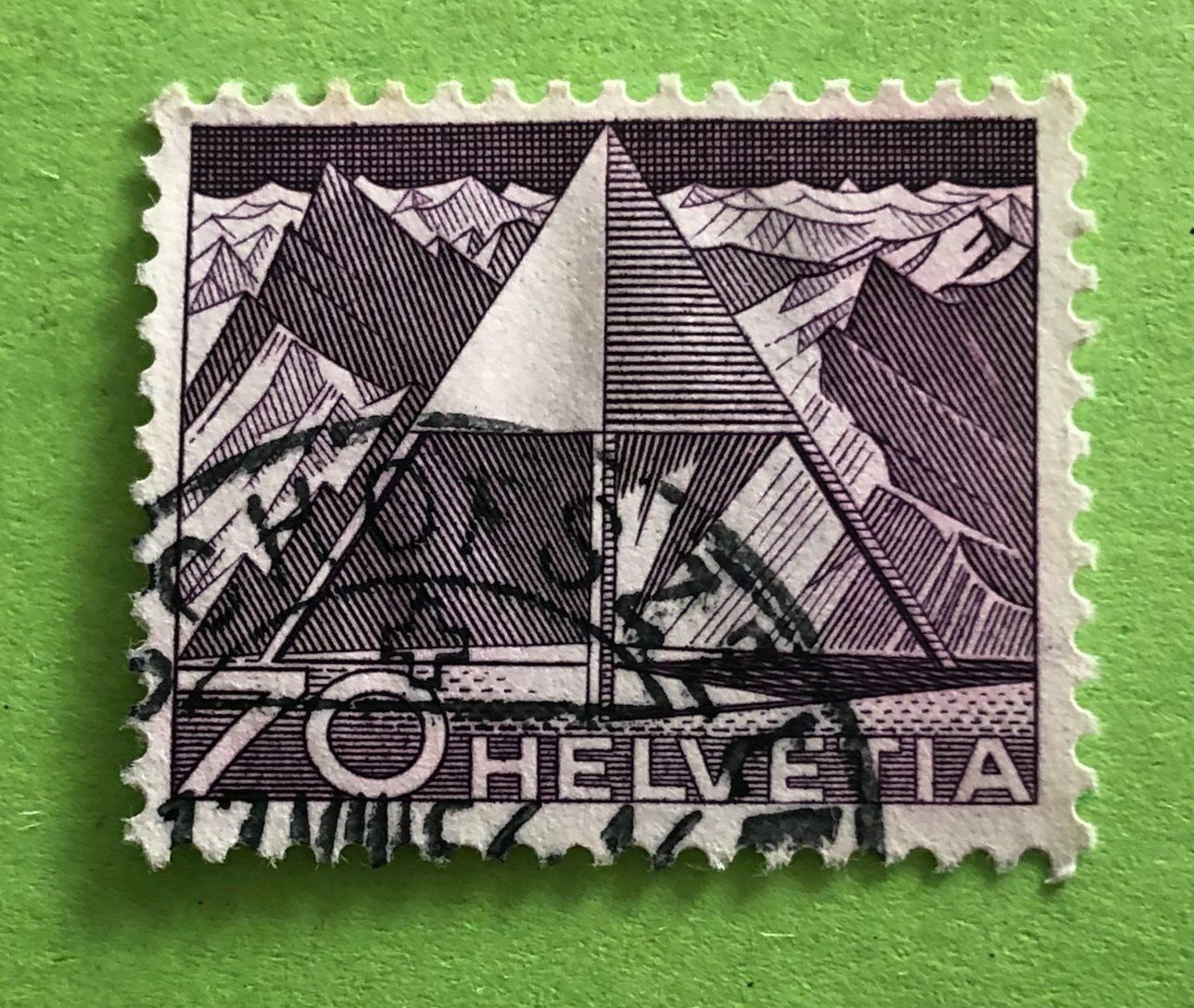 Tutti i francobolli: Nr.308 mit Stempel Triangulationspunkt Technik und Landschaf – Usato da Aarau venduto da Billa007