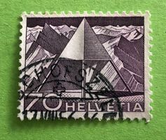Nr.308 mit Stempel Triangulationspunkt Technik und Landschaf