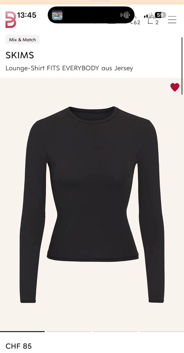 Skims T-Shirts: Skims Longsleeve black – Gebraucht aus Bottmingen von Itsclaire 4