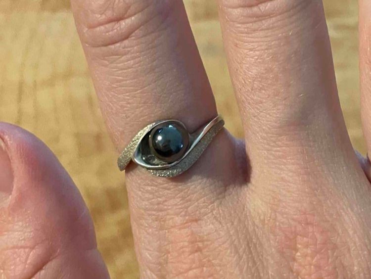 Orecchini pendenti & Orecchini a lobo: Silber Ring & Ohrringen mit Perlen | Ensemble Argent & Perle – Usato da Zürich venduto da AnnaSa 6