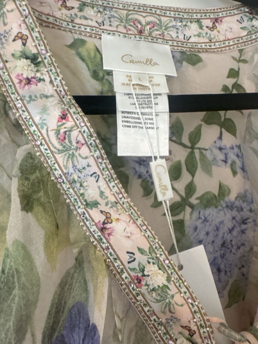 Camicette: Camilla Seide Bluse Gr 38-40  – Nuovo (secondo la descrizione) da Luzern venduto da TENDIMO 2