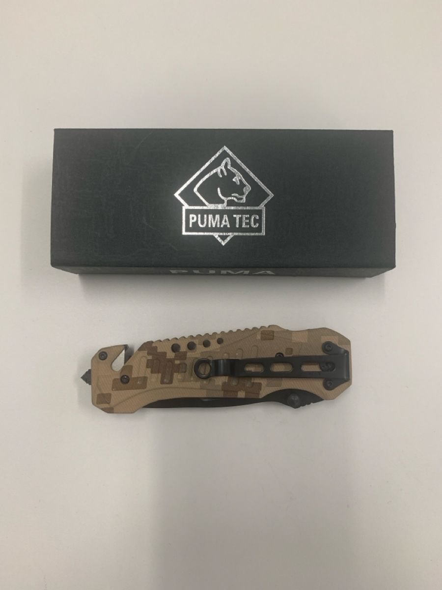Puma Coltelli tascabile: Puma Tec Knife Camo 90 mm Rescue Folder - 306312 – Nuovo e nell'imballaggio originale da Lugano venduto da rfi_7cmn 1