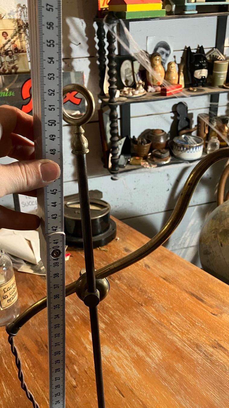 Lampade: Lampe d'horloger Quinquet design industriel 1900 Uhrmacher – Usato da St-Cierges venduto da LeRegain 8