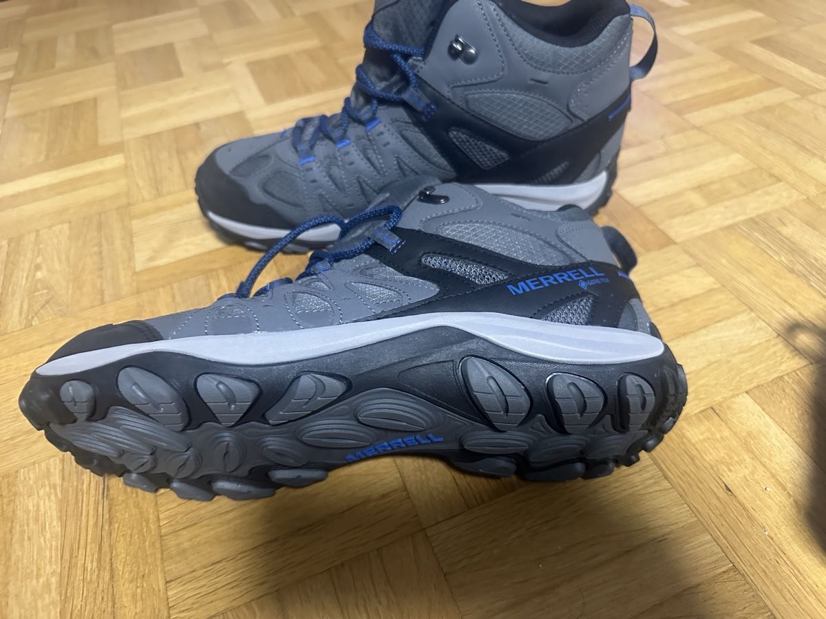Merrell Scarpe da uomo: Merrell Accentor 3 Sport Mid Goretex, Trekkingsch, grau, 45 – Nuovo e nell'imballaggio originale da Neuchatel venduto da feta_ze 2