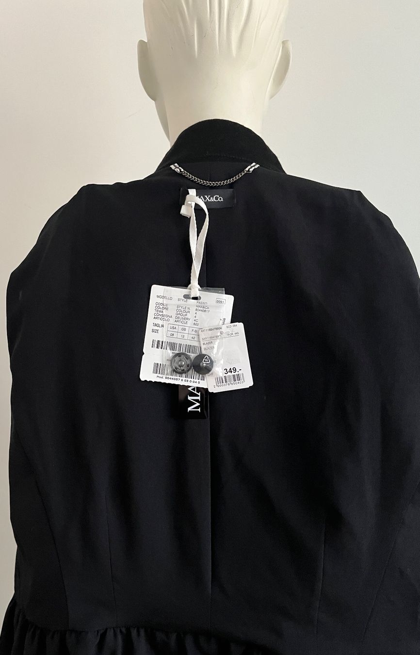 Max Mara Giacche: Schwarzer Blazer, MAX&Co, Gr. 40 Neu! Elegant&Zeitlos – Nuovo (secondo la descrizione) da St. Gallen venduto da reg_f8h8 6