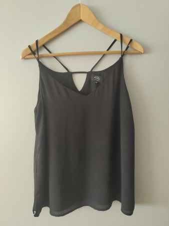 Schickes schwarzes Sommer Top, Grösse 38, Avant Premiere