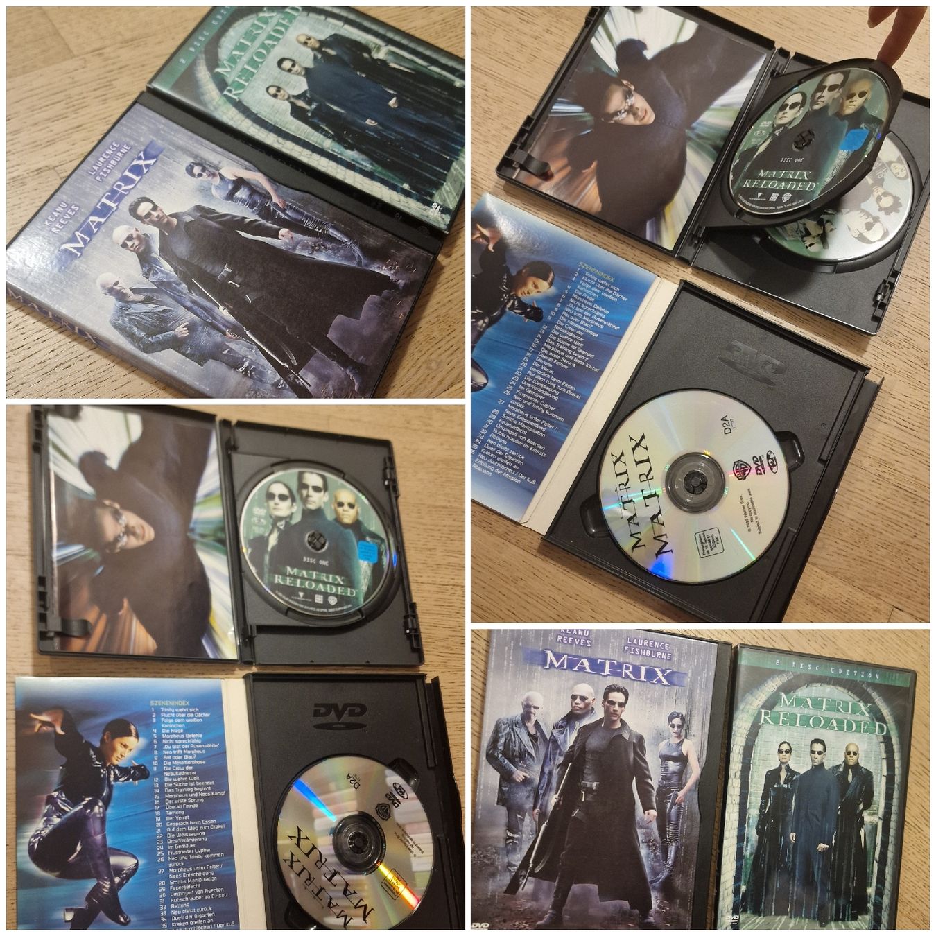 Tous les DVDs: Matrix und Matrix Reloaded DVD Sammlungsbox 2 Disc Edition – D'occasion à Arbon par sar_l7ll