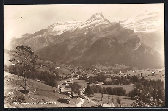 Cartoline postali: AK Diablerets, Panorama des Diablerets – Usato da Berlin venduto da bartko-reher