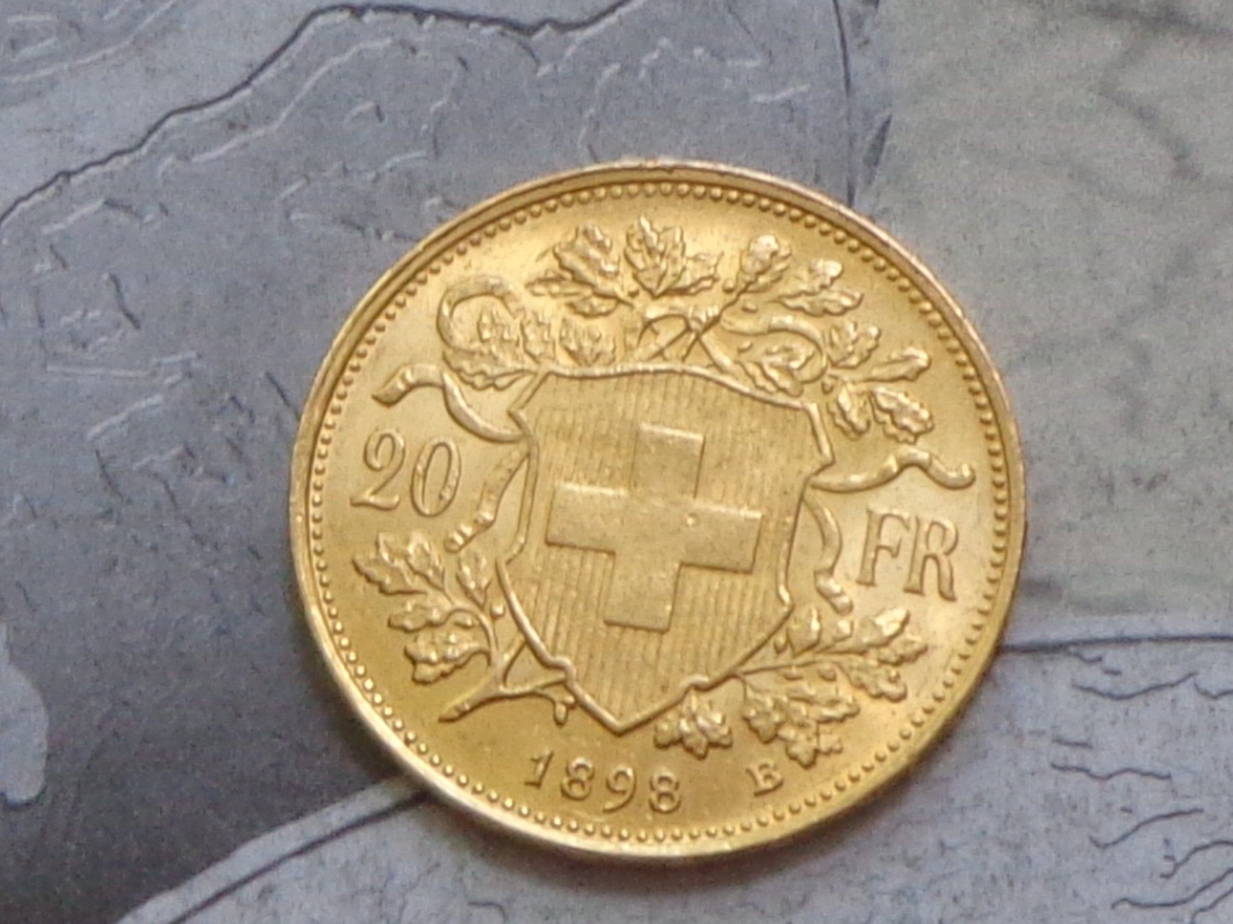 Alle Münzen: Gold Vreneli 20 Fr. 1898 B – Gebraucht aus Pully von UCA01