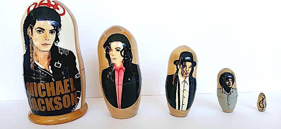 Figuren: Michael Jackson Matrioska Originale Dipinta a Mano – Gebraucht aus Torre von Jessica_M111