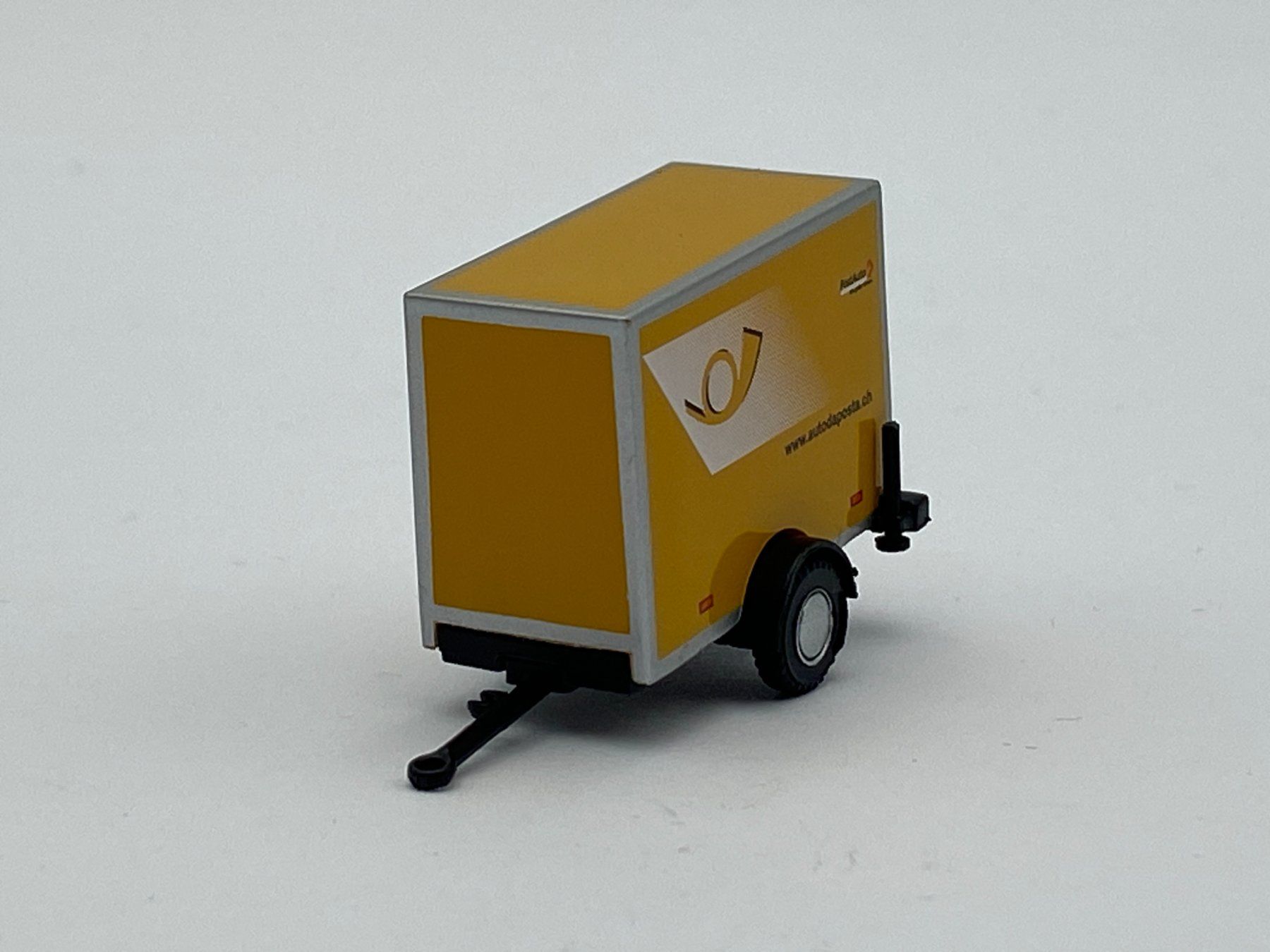 Modellini d'auto: VK-Modelle 04234 1:87 Einachsiger Anhänger Schweizer Post GR – Nuovo e nell'imballaggio originale da Neukirch a.d. Thur venduto da Modellbau-Artikel 1