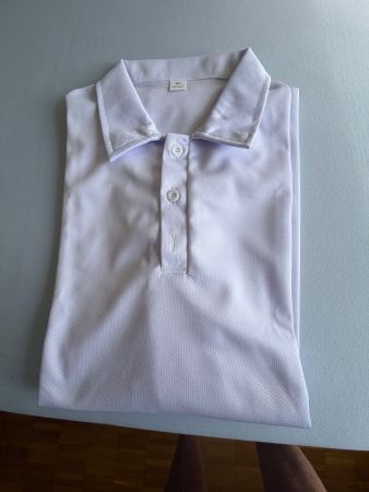 Klassisches Langarm-Poloshirt weiss Doppelpack XL