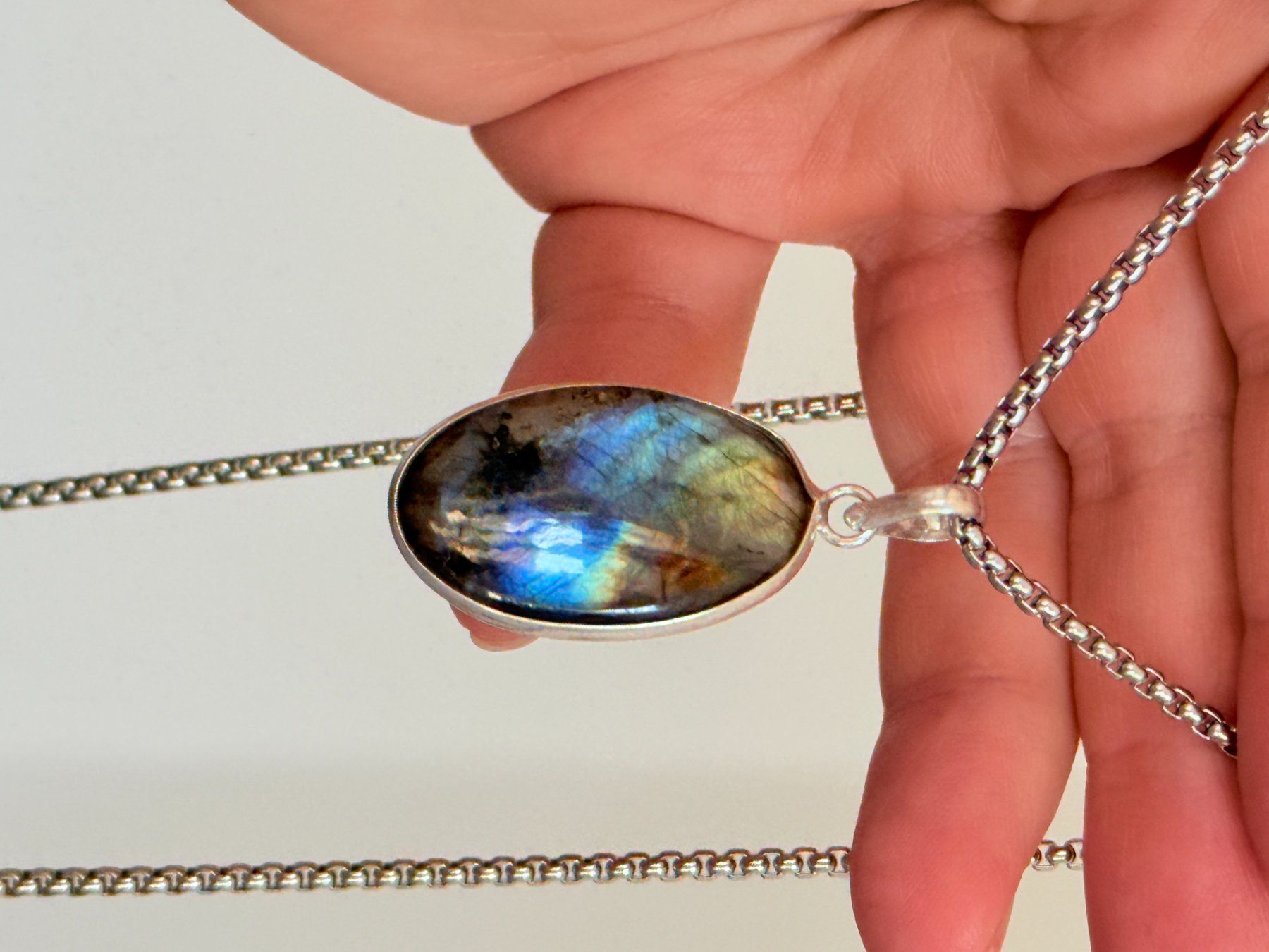 Catenine: Collier avec Labradorite – Nuovo e nell'imballaggio originale da Genève venduto da AWWA 4