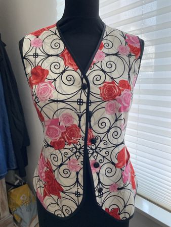 Escada Corsage Weste floral Grösse 36/38 sehr guter Zustand