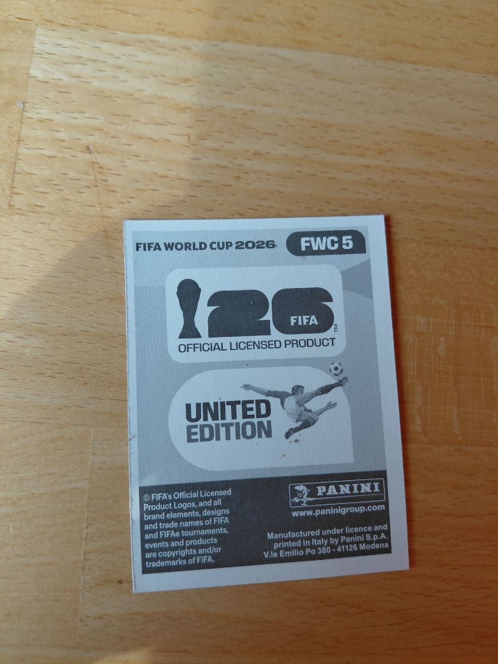 Panini Carte collezionabili: Panini 2026 FWC 5 – Nuovo (secondo la descrizione) da Ovronnaz venduto da Ma-94-hey 1