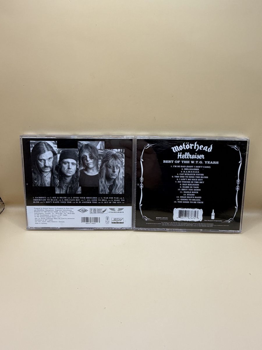 CDs: Lot 2 CD's Motorhead: Sacrifice et Hellraiser – Gebraucht aus Genève von sho_67qj 1