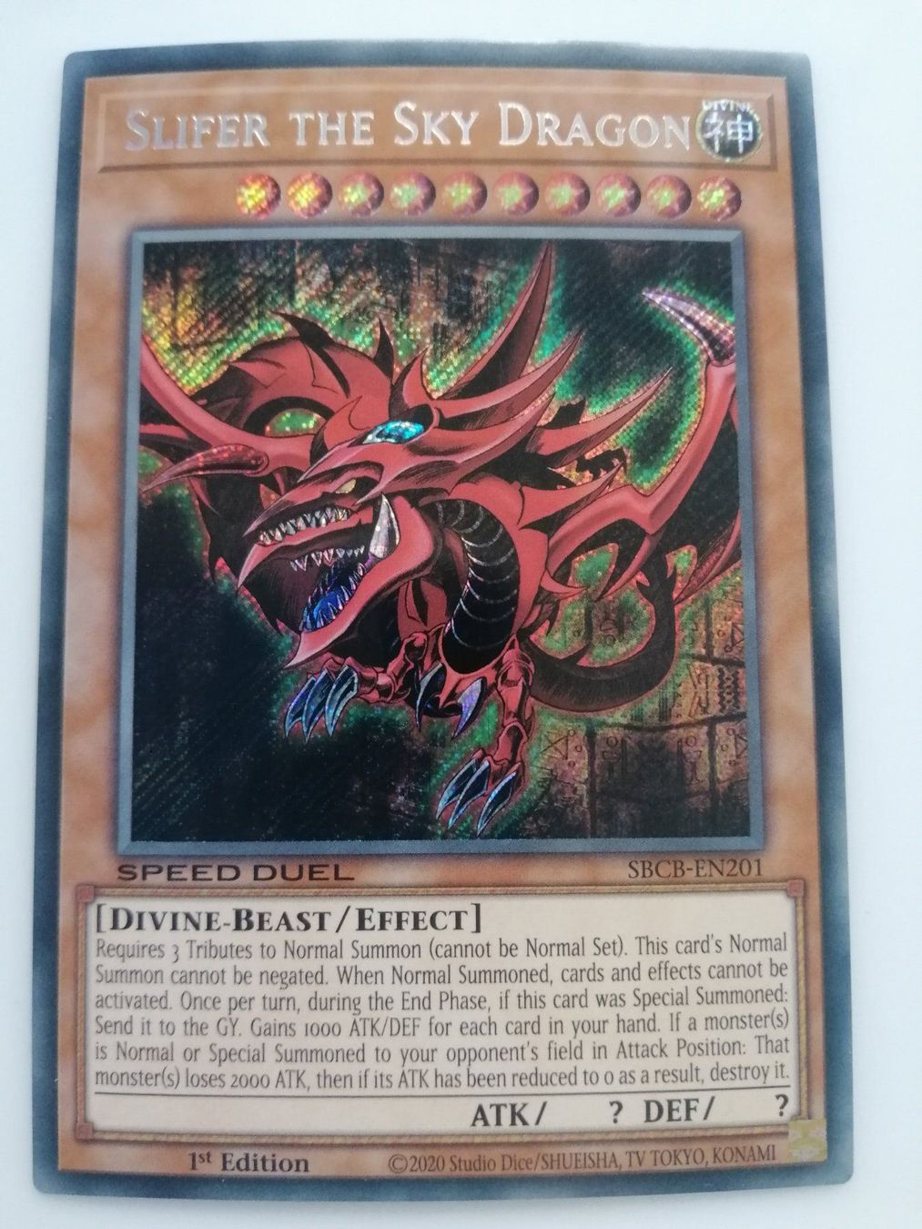 Yugioh Carte collezionabili: Slifer the Sky Dragon Secret 1.Edition – Nuovo (secondo la descrizione) da Boswil venduto da ShoppingCenterCity 2