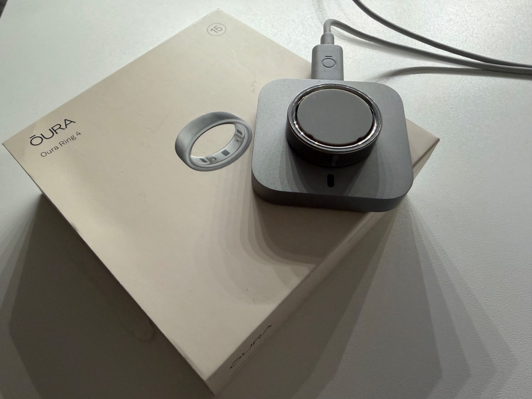 Anelli: Oura Ring 4 15, Brushed Silver mit Ringprobierset OVP – Usato da Schwyz venduto da roth-betschart 3