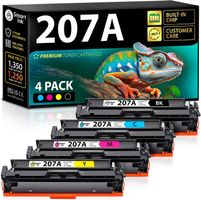 Toner 4er Pack kompatibel mit HP 207A mit Chip M283fdw M282n