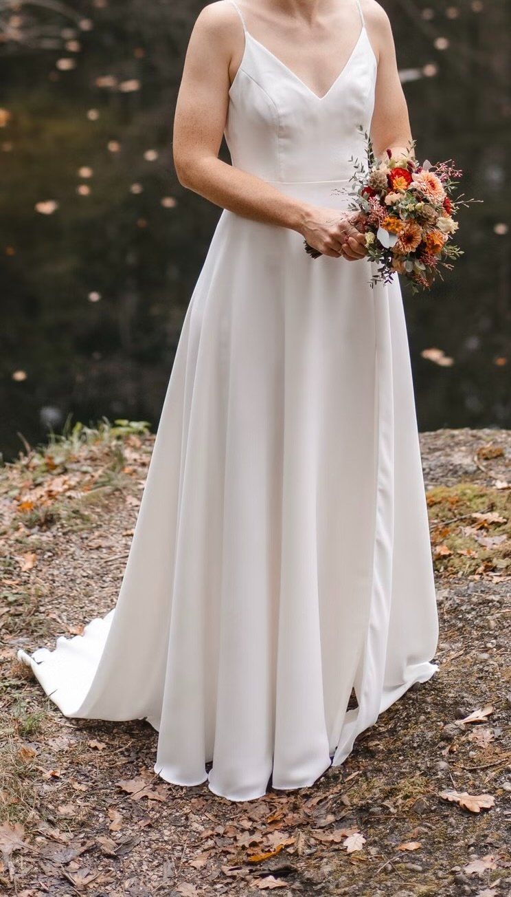 Vestiti: Secondhand Brautkleid Bianco Evento "Adelina", Grösse 36-38 – Usato da Brunnen venduto da Herzig-Brautmode