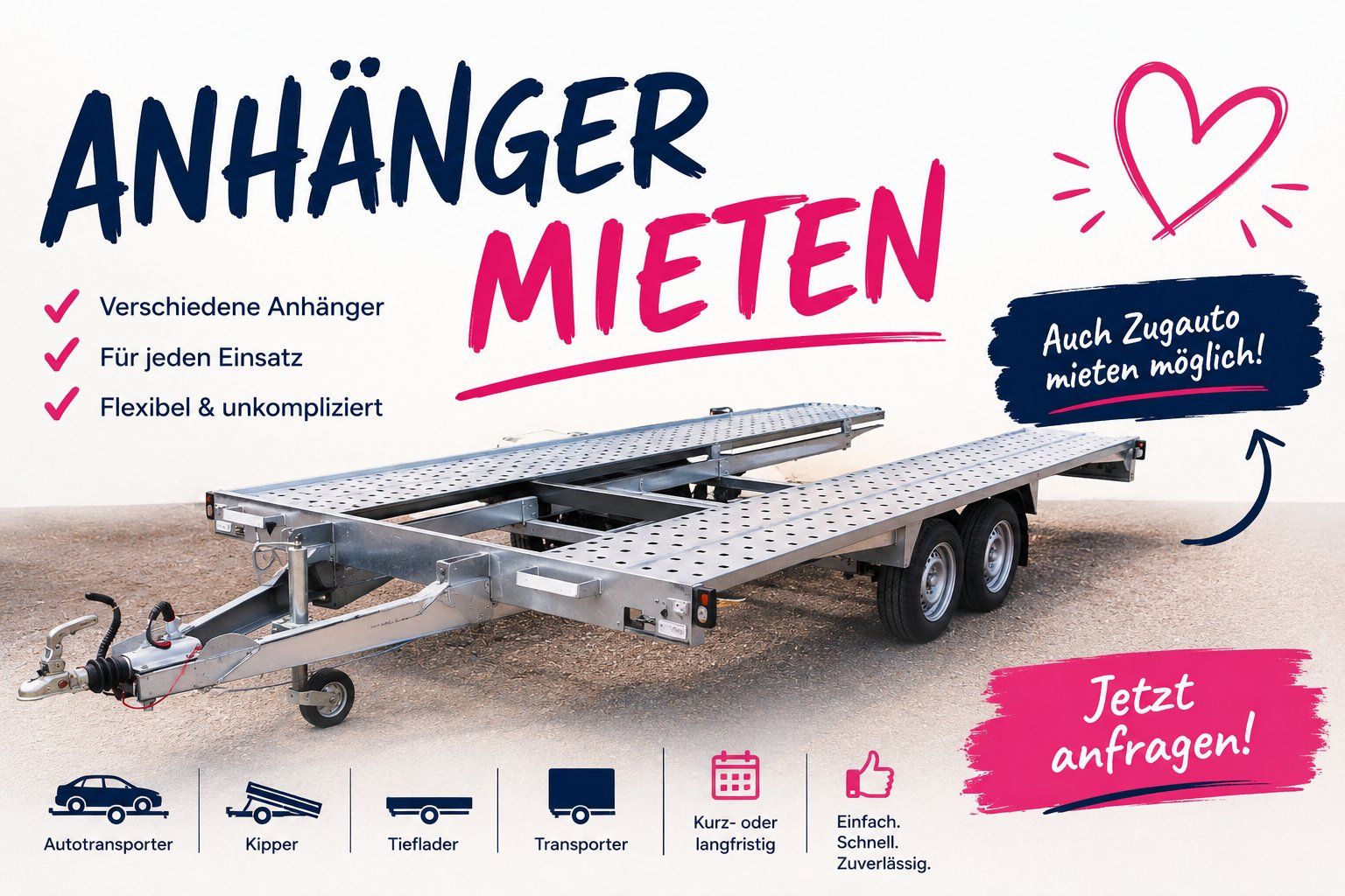 Servizi & Riparazioni: Anhänger mieten – Usato da Cham venduto da cengo_ag