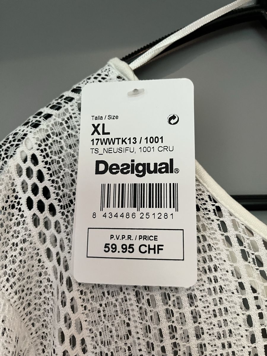 Desigual Camicette: Desigual Bluse weiss Grösse XL – Nuovo e nell'imballaggio originale da Niedergösgen venduto da rianaa__ 1